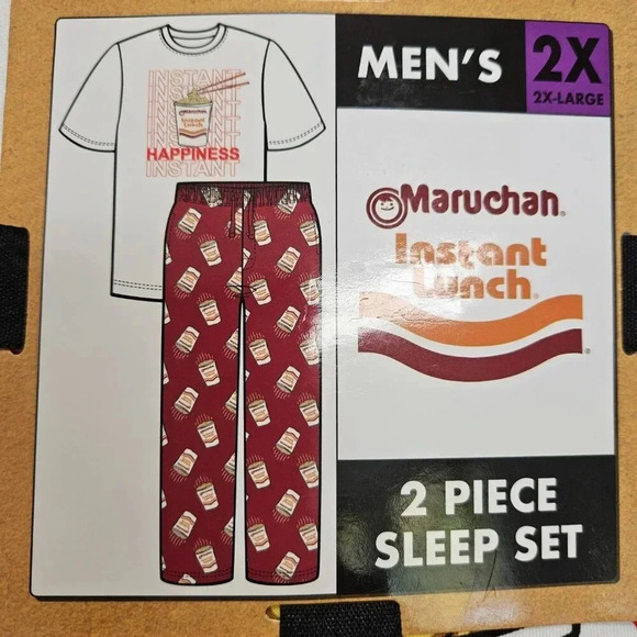 Maruchan Men's Sleepwear Set, 2-Piece, Size 2XL - Picture 4 of 6